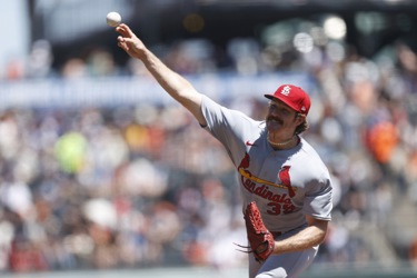 SAN FRANCISCO, CA - APRIL 27: St. Louis Cardinals Pitcher Miles