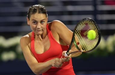 Dubai, UAE, 19th. Feb, 2023. Russian tennis player Liudmila